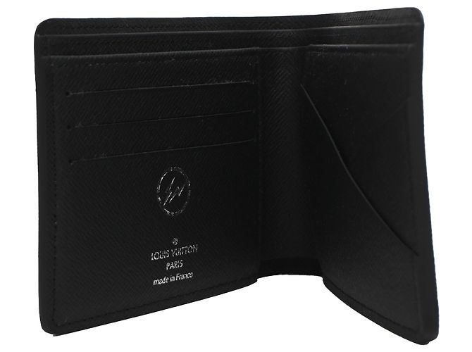 Louis Vuitton x Fragment Multiple Wallet in Black Coated Canvas - view 4