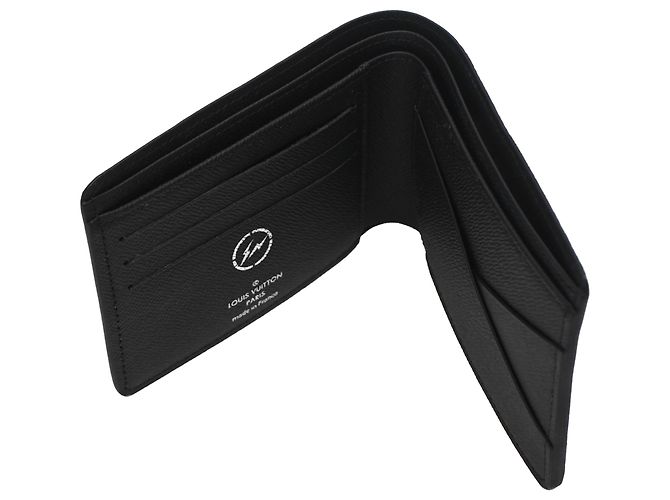 Louis Vuitton x Fragment Multiple Wallet in Black Coated Canvas - view 5