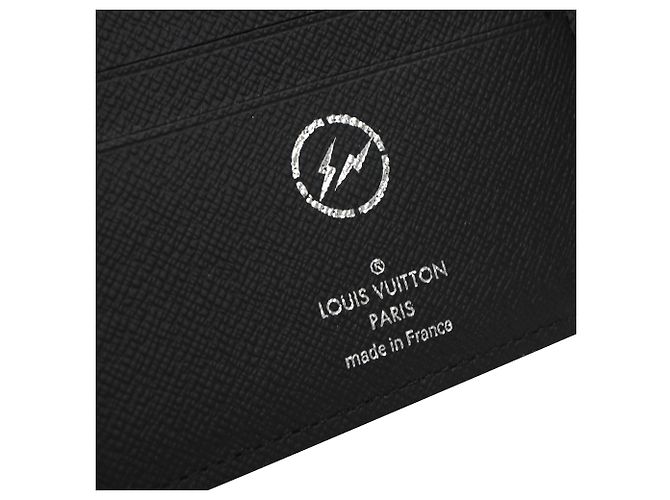 Louis Vuitton x Fragment Multiple Wallet in Black Coated Canvas - view 8