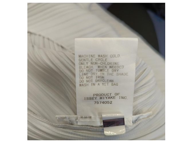 Ärmelloses Pleats Please Midi-Kleid aus hellgrauem Polyester Issey Miyake - Ansicht 6