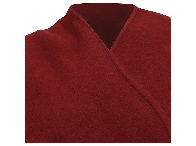 Sciarpa con frange Maje in acrilico bordeaux Rosso Bordò - vista 2