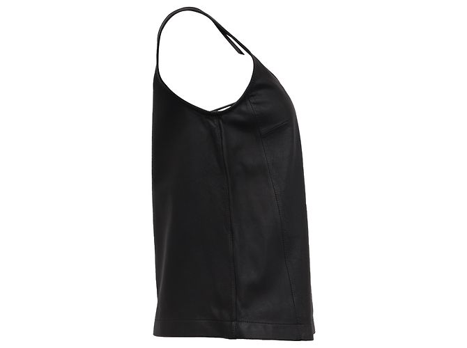 Camicetta senza maniche Marc by Marc Jacobs in pelle nera Nero - vista 3