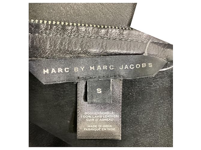Camicetta senza maniche Marc by Marc Jacobs in pelle nera Nero - vista 5