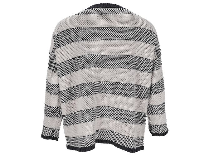 Maglione in maglia a righe Max Mara Weekend in cotone multicolore - vista 3