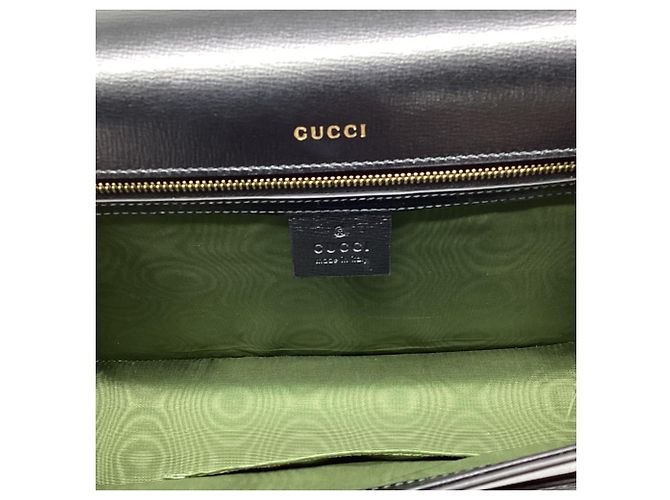 Borsa a tracolla Gucci Medium GG in pelle nera Nero - vista 13