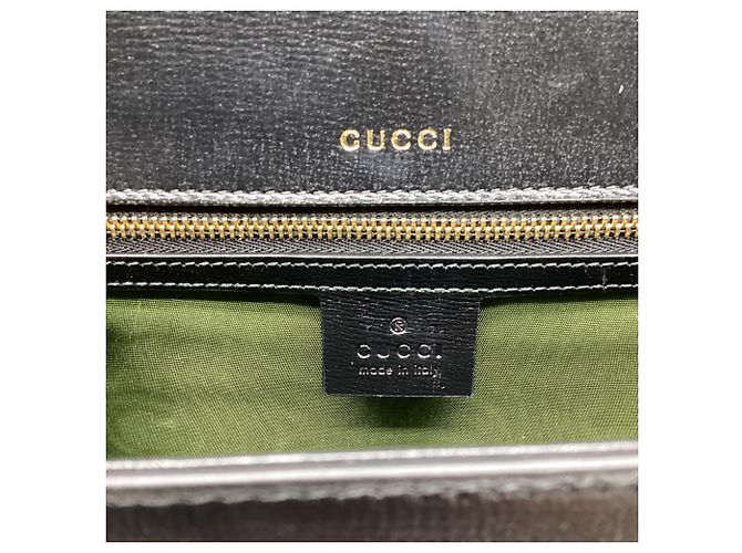 Borsa a tracolla Gucci Medium GG in pelle nera Nero - vista 14