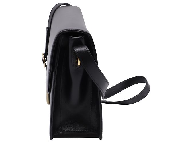 Borsa a tracolla Gucci Medium GG in pelle nera Nero - vista 3