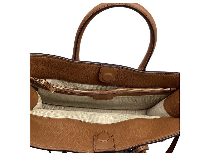 Borsa Tote Scarlett di Michael Kors in pelle di vitello marrone Rosso - vista 16