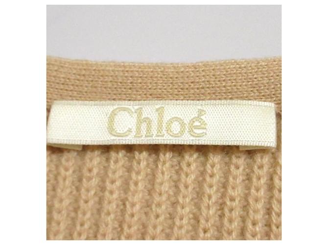 Chloé Suéter largo de cachemira Chloe Beige - vista 7