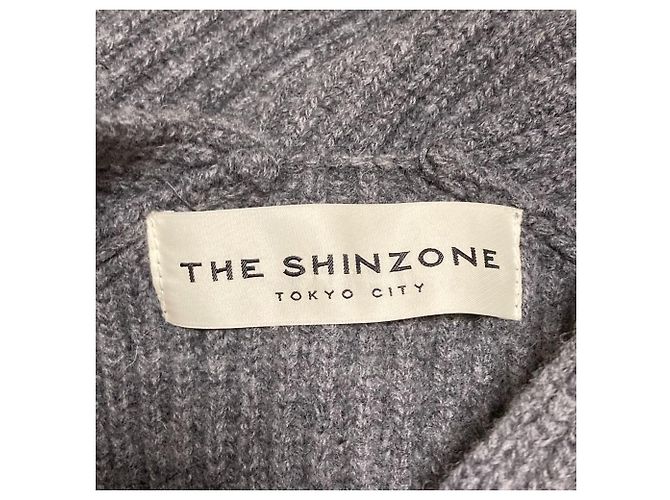 Autre Marque THE SHINZONE VOLUME V-AUSSCHNITT Wollstrickpullover Braun - Ansicht 4