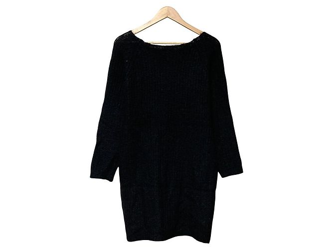 Autre Marque Mohair-Strickpullover G.V.G.V. Schwarz - Ansicht 2