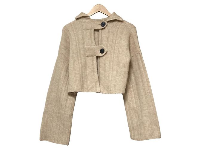 Autre Marque LE CIEL BLEU Pullover aus Alpaka-Mischung Beige - Ansicht 2