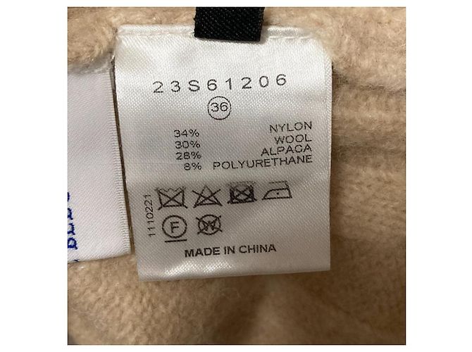 Autre Marque LE CIEL BLEU Pullover aus Alpaka-Mischung Beige - Ansicht 5