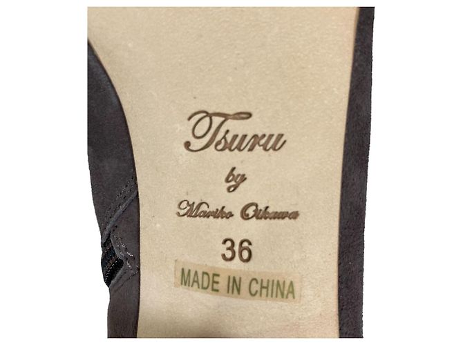 Autre Marque Lotta Wildleder-Short-Boots von TSURU by MARIKO OIKAWA - Ansicht 7