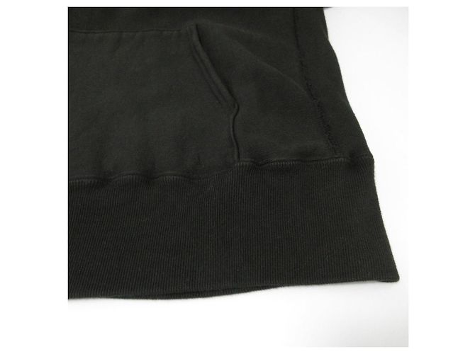 Autre Marque ATON GARMENT DYE URAKE Hoodie Schwarz - Ansicht 13