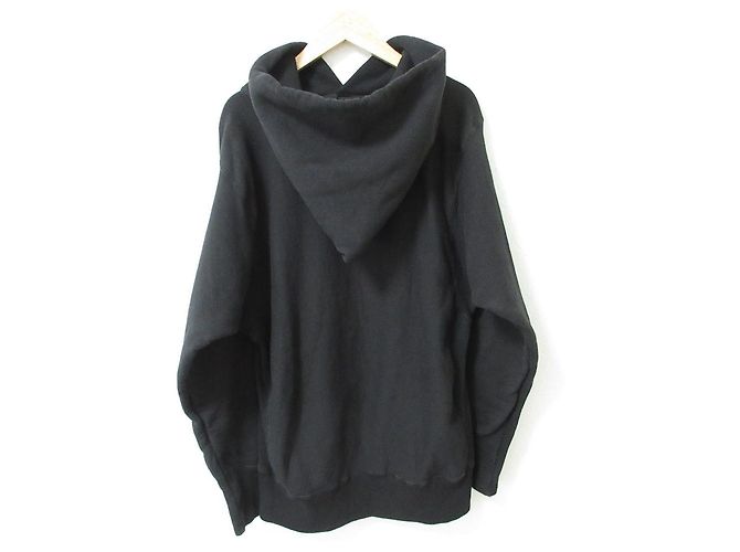 Autre Marque ATON GARMENT DYE URAKE Hoodie Schwarz - Ansicht 2