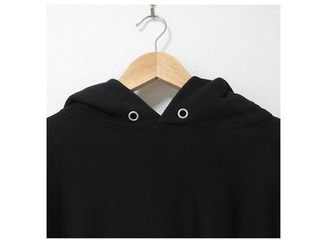 Autre Marque ATON GARMENT DYE URAKE Hoodie Schwarz - Ansicht 3