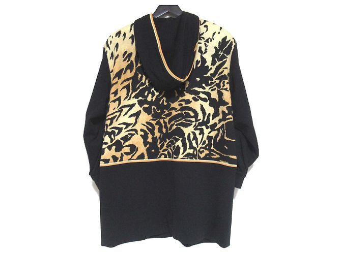 Autre Marque Abrigo con capucha LEONARD FASHION estampado animal Negro Beige - vista 2
