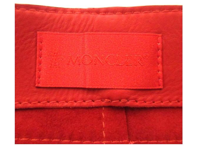 Falda de cuero GONNA Moncler Roja - vista 10