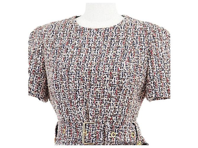 Louis Vuitton Skaterkleid Monogramm-Tweed Mehrfarben - Ansicht 2