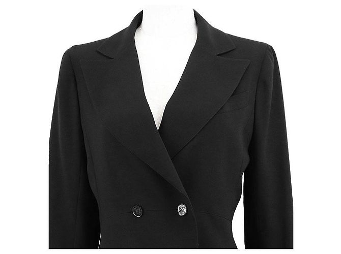 Timeless Chaqueta de lana entallada CHANEL BOUTIQUE Negro - vista 2