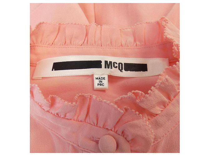 Alexander Mcqueen Camicia McQ 100 Silk Rosa - vista 5