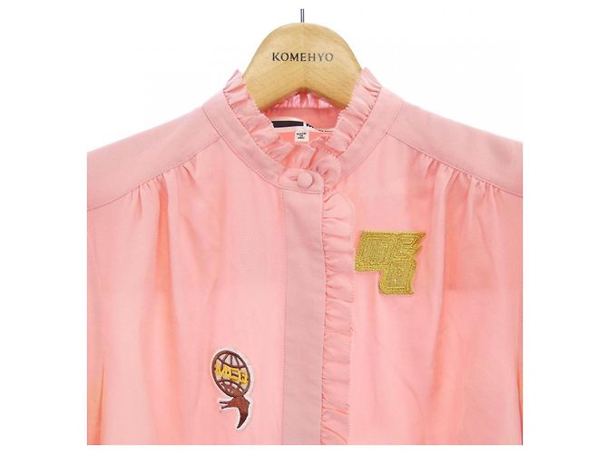 Alexander Mcqueen Camicia McQ 100 Silk Rosa - vista 6
