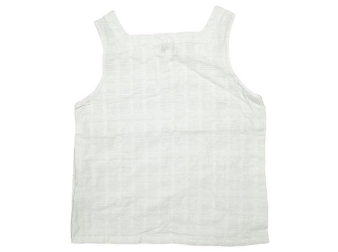 Autre Marque Ärmelloses FWK by ENGINEERED GARMENTS Oberteil aus Baumwollgaze Weiß - Ansicht 2