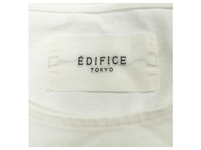 Autre Marque Camiseta de jersey de algodón EDIFICE Blanco - vista 3