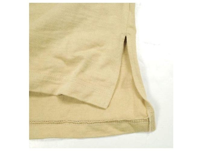 Autre Marque Camiseta oversize de manga larga con bolsillo de algodón Beige - vista 6