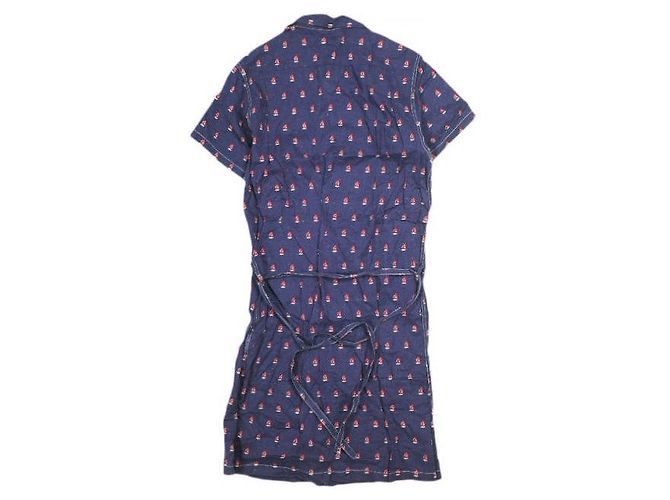Autre Marque Vestido de algodón con estampado de Yacht BEAMS BOY Azul Azul marino - vista 2