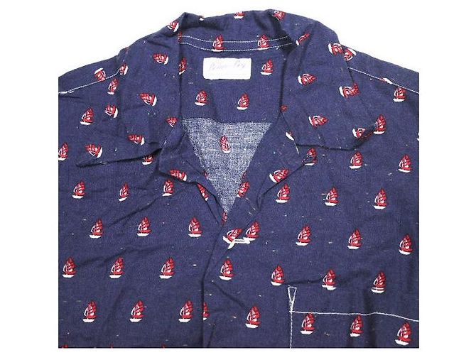 Autre Marque Vestido de algodón con estampado de Yacht BEAMS BOY Azul Azul marino - vista 4