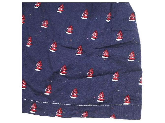 Autre Marque Vestido de algodón con estampado de Yacht BEAMS BOY Azul Azul marino - vista 6