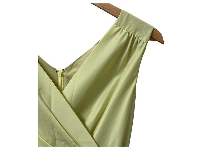 Autre Marque Grace Class Kleid aus leichtem Taffeta Gelb - Ansicht 2