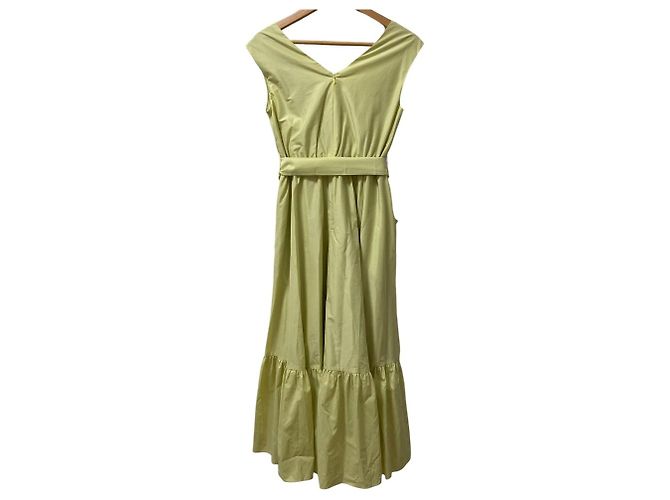 Autre Marque Grace Class Kleid aus leichtem Taffeta Gelb - Ansicht 3