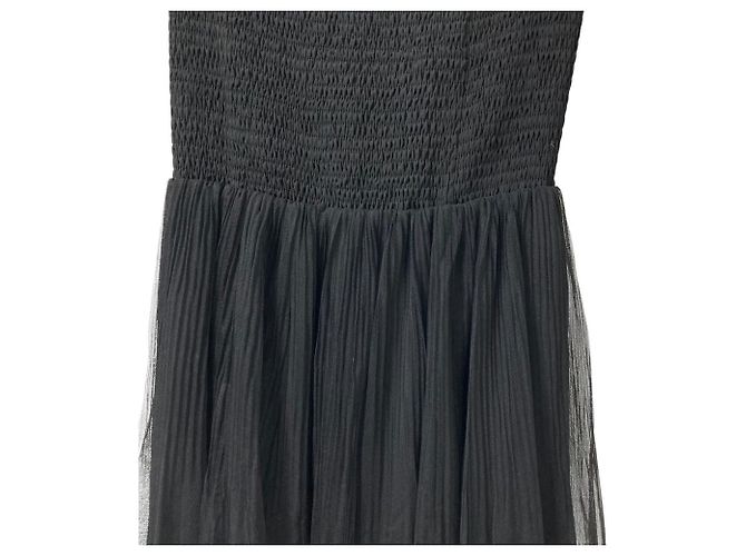 Autre Marque Vestido con pliegues Diagram Negro - vista 2