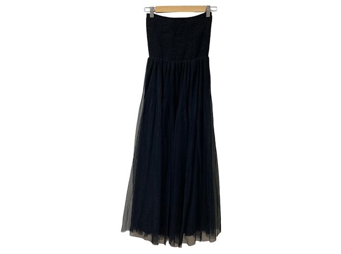 Autre Marque Vestido con pliegues Diagram Negro - vista 3