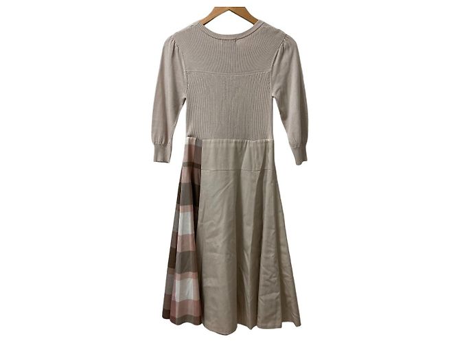 Autre Marque BLUE LABEL CRESTBRIDGE Softee Twill Strick-Kombi-Kleid Mehrfarben Beige - Ansicht 3