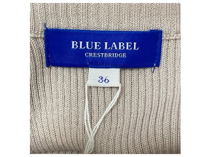 Autre Marque BLUE LABEL CRESTBRIDGE Softee Twill Strick-Kombi-Kleid Mehrfarben Beige - Ansicht 5
