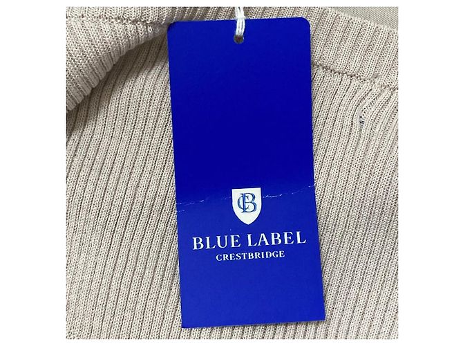 Autre Marque BLUE LABEL CRESTBRIDGE Softee Twill Strick-Kombi-Kleid Mehrfarben Beige - Ansicht 8