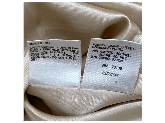 Abrigo largo cruzado de alpaca Max Mara Beige - vista 8