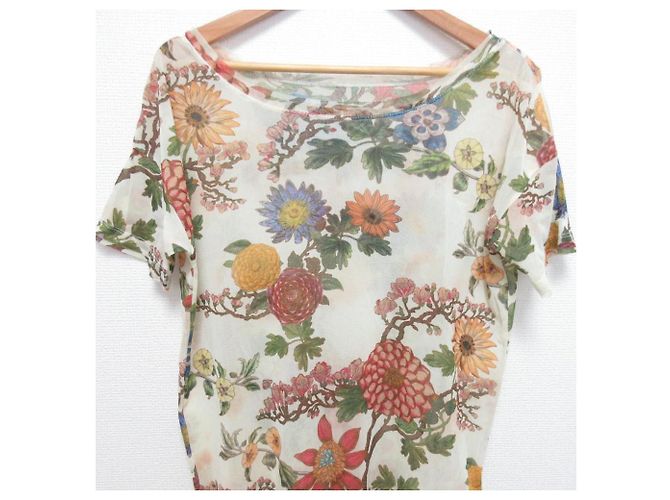 Autre Marque Top de rejilla Floral Power de VIVIENNE TAM Beige - vista 3