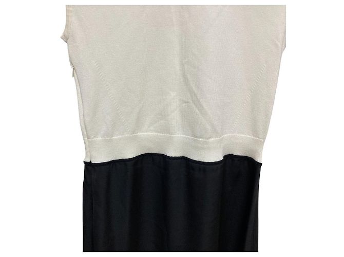 Autre Marque Hugo Boss Strickkleid Schwarz Weiß - Ansicht 3