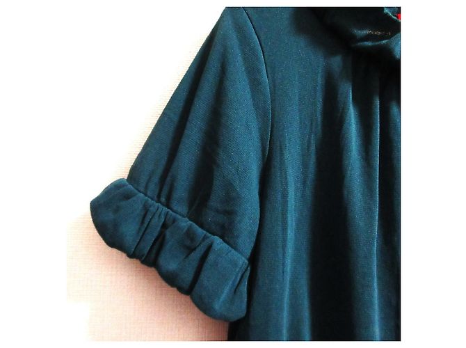 Autre Marque Strick-Mesh-Tunika VIVIENNE TAM Grün - Ansicht 4