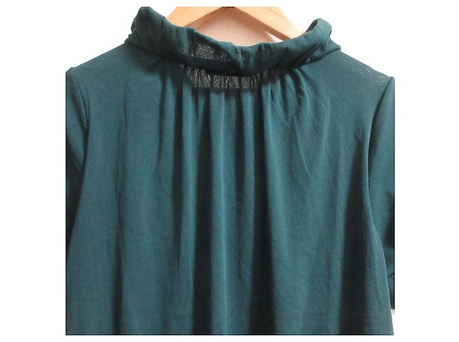 Autre Marque Strick-Mesh-Tunika VIVIENNE TAM Grün - Ansicht 6