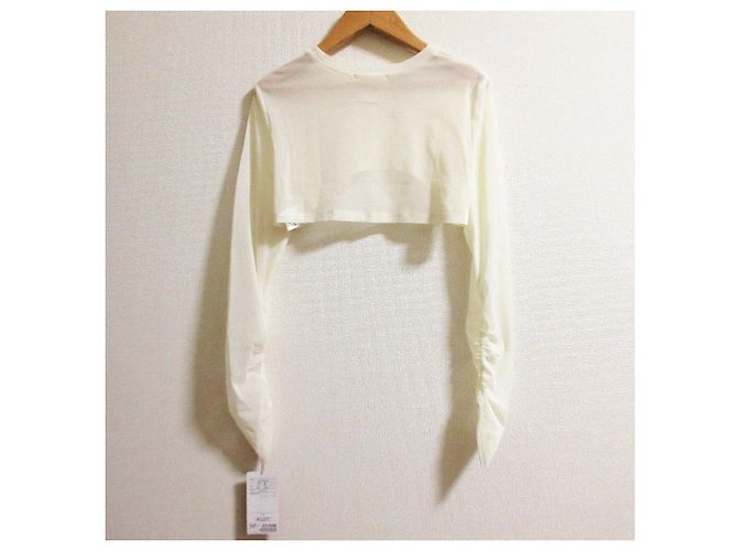 Autre Marque VIVIENNE TAM Top corto a maniche lunghe Crudo - vista 3