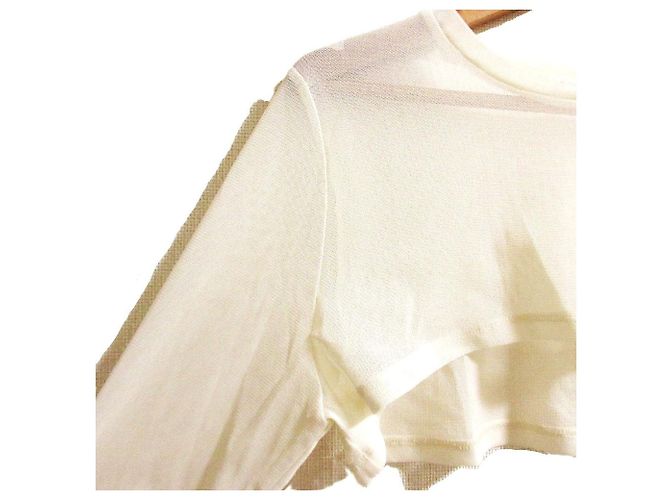 Autre Marque VIVIENNE TAM Top corto a maniche lunghe Crudo - vista 4