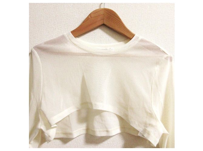 Autre Marque VIVIENNE TAM Top corto a maniche lunghe Crudo - vista 6