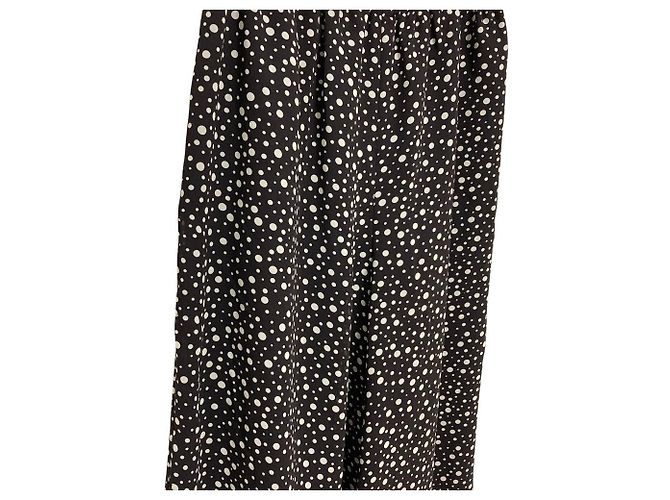 Calça larga fluida de chiffon estampado Theory B GZ Chiffon PULL ON Marrom - vista 3