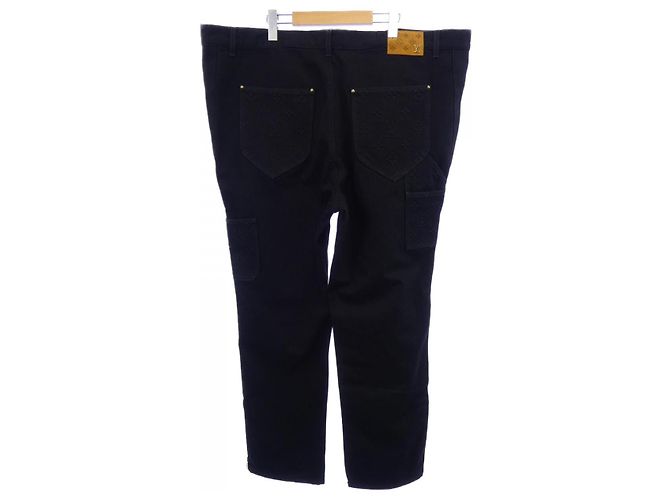 Louis Vuitton Carpenter Denim Hose mit Monogram-Details Schwarz - Ansicht 2